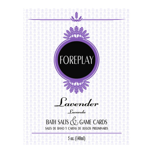 Foreplay Bath Salts & Game Cards - Lavender