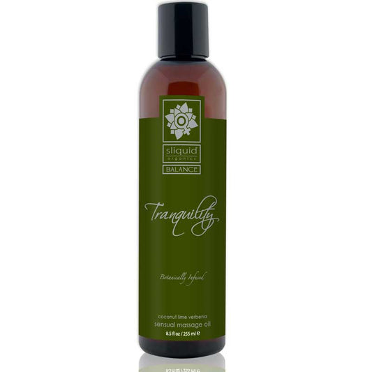 Sliquid Organics Balance Massage Oil Tranquility (Coconut Lime) 8.5oz