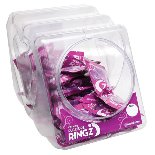 Pipedream Vibrating Pleasure Ringz 36-Pack Display Bowl