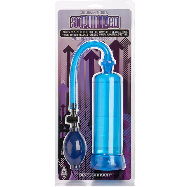 So Pumped Penis Pump without Sleeve (Blue)