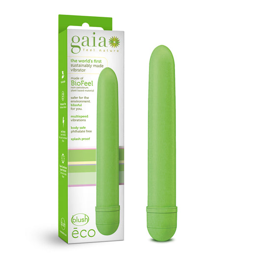 Blush Gaia Eco Slimline Vibrator Green