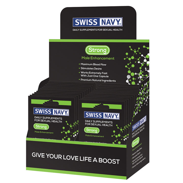 Swiss Navy Strong Enhancement Pill 24-Piece Display