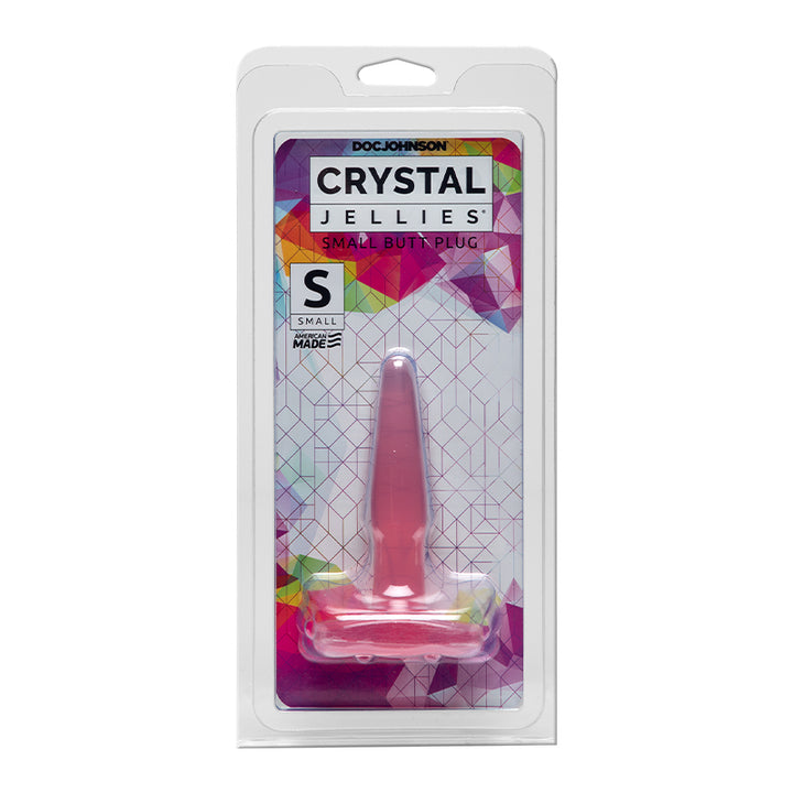 Crystal Jellies - Butt Plug Pink Small