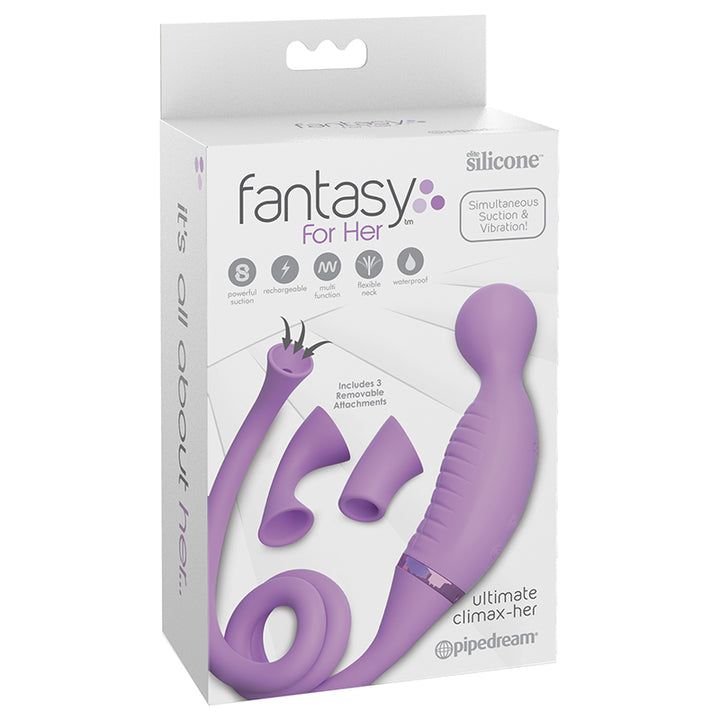 Pipedream Fantasy For Her Ultimate Climax-Her Dual Stimulator Purple