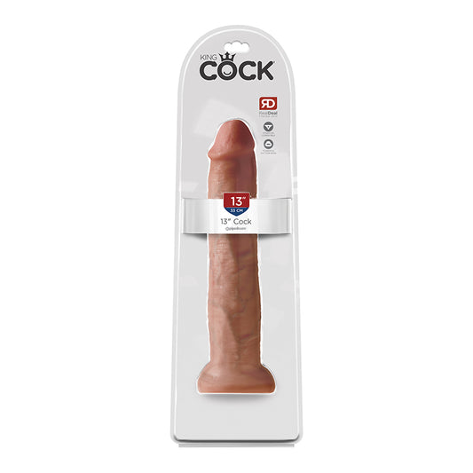 Pipedream King Cock 13 in. Cock Realistic Dildo With Suction Cup Tan