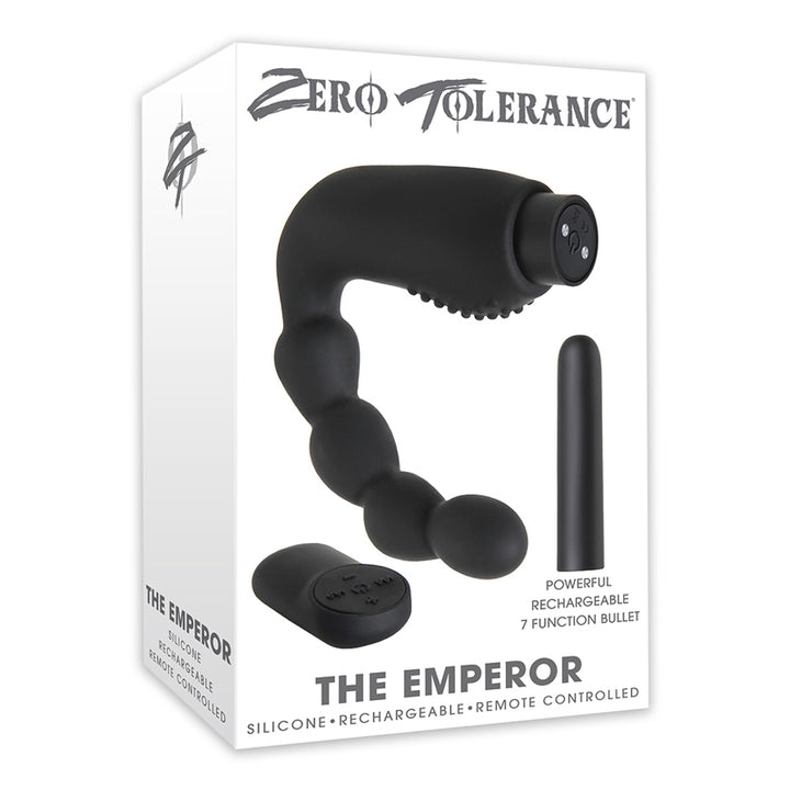 Zero Tolerance The Emperor Vibrating Silicone Prostate Massager Black