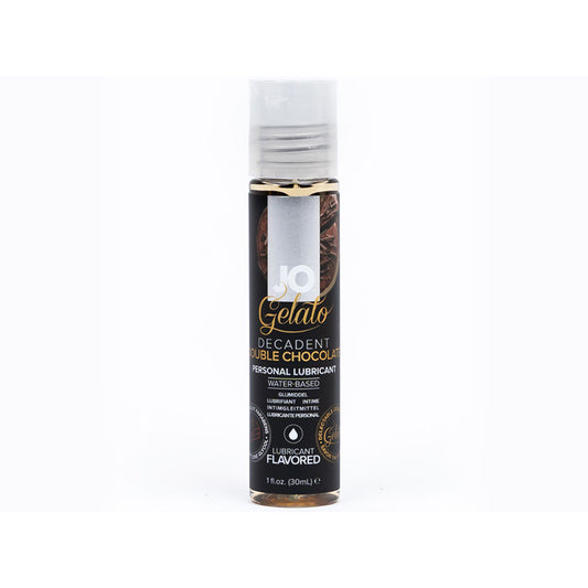 JO Gelato Decadent Double Chocolate Flavored Water-Based Lubricant 1 oz.