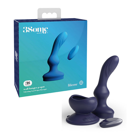 Pipedream 3Some Wall Banger P-Spot Vibrating Anal Massager Blue