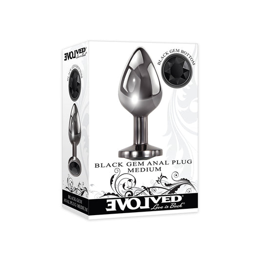 Evolved Black Gem Anal Plug Medium