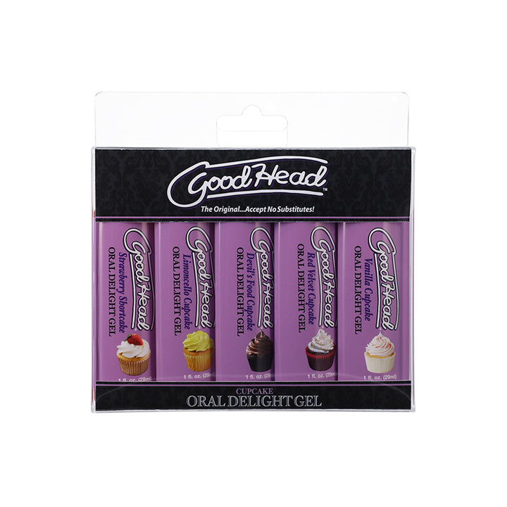 GoodHead Oral Delight Gel Cupcake 5 Pack 1 oz.