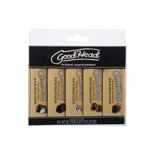 GoodHead Slick Head Glide Chocolate 5 Pack 1 oz.