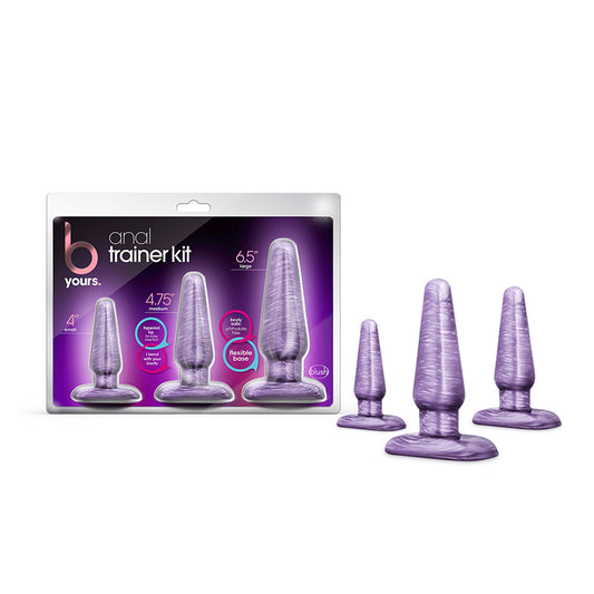 Blush B Yours 3-Piece Anal Trainer Kit Purple Swirl