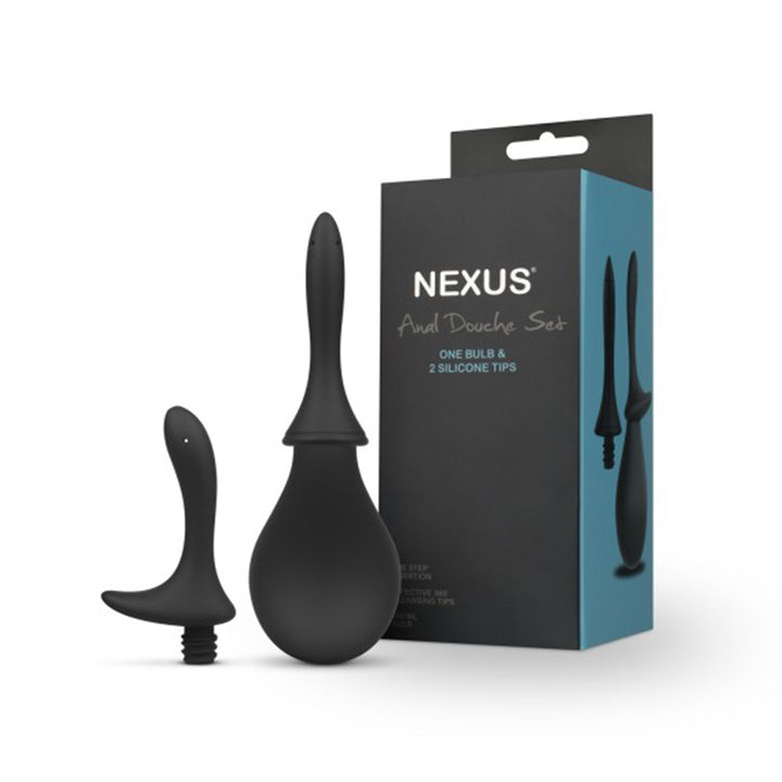 Nexus Anal Douche Set Silicone Black 