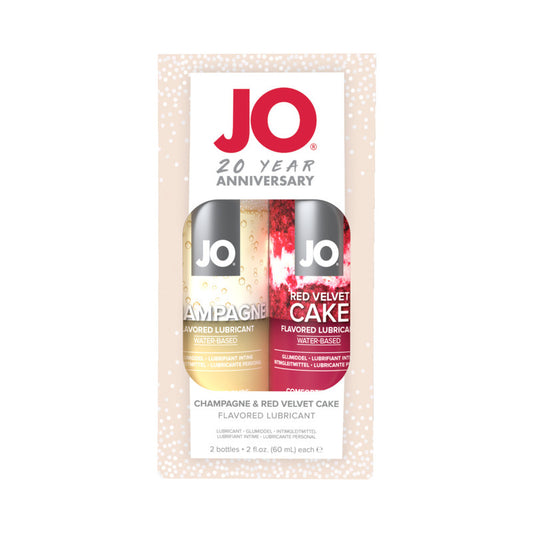 JO 20th Anniversary Flavored Water-Based Lubricant 2-Piece Gift Set