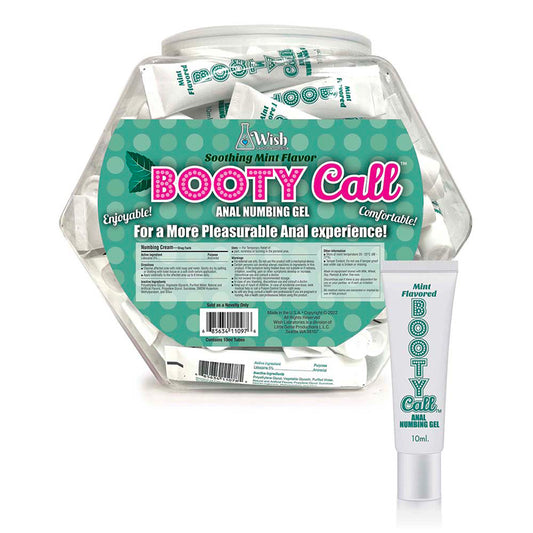 Bootycall Anal Numbing Gel Mint 65-Piece Fishbowl Display