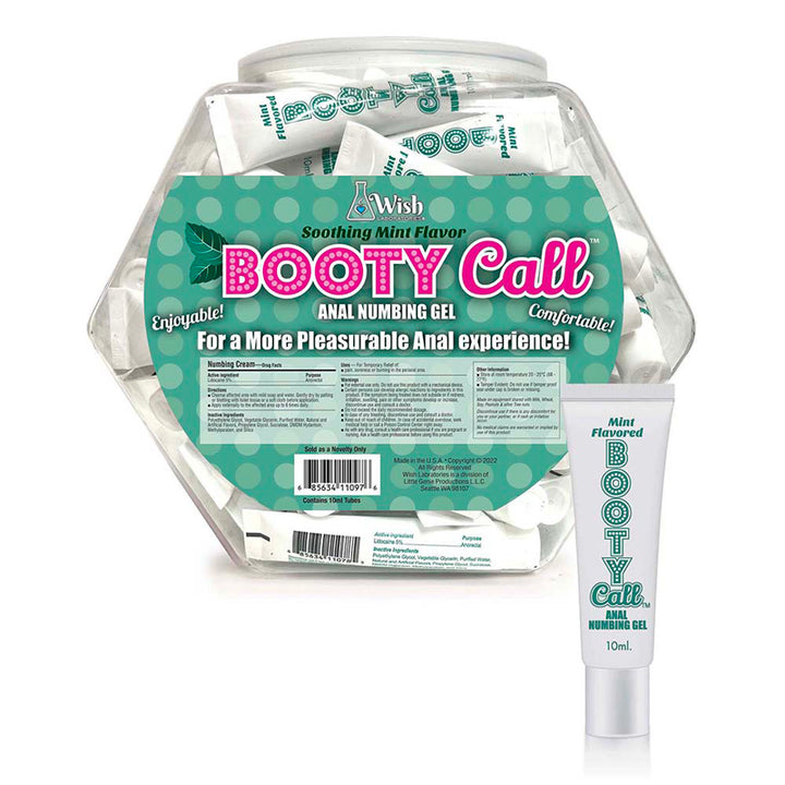 Bootycall Anal Numbing Gel Mint 65-Piece Fishbowl Display