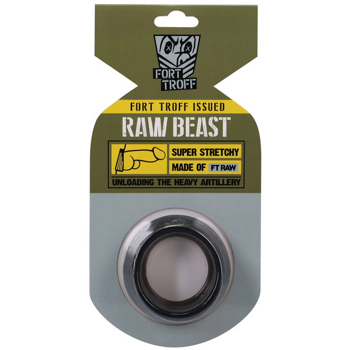 Fort Troff Artillery Raw Beast Cockring Clear Black