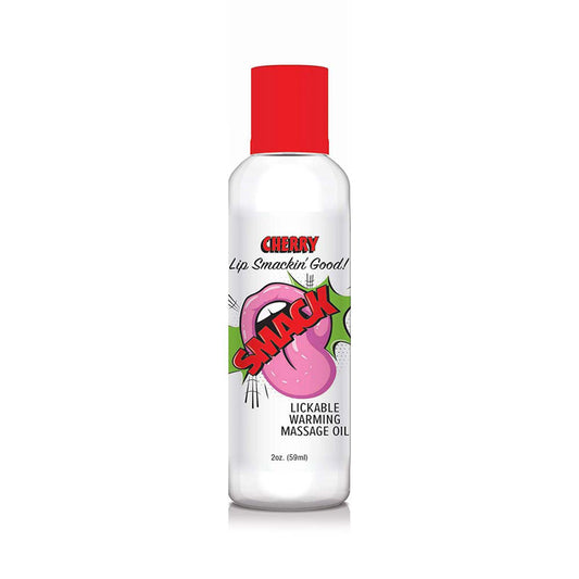 Smack Lickable Massage Oil Cherry 2 oz.