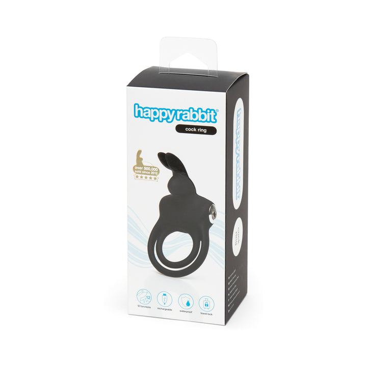 Happy Rabbit Vibrating Cock Ring Black